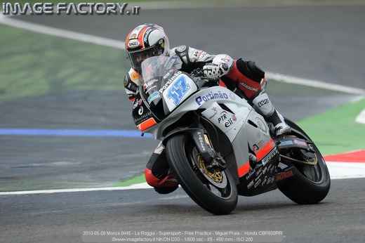 2010-05-08 Monza 0445 - La Roggia - Supersport - Free Practice - Miguel Praia -  Honda CBR600RR